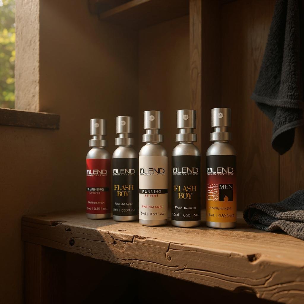 Kit 5 Perfumes 15 ml Masculino - FlashBoy/RunningSport/AdventureSpirit/Germani/FireSense - StoreParfum