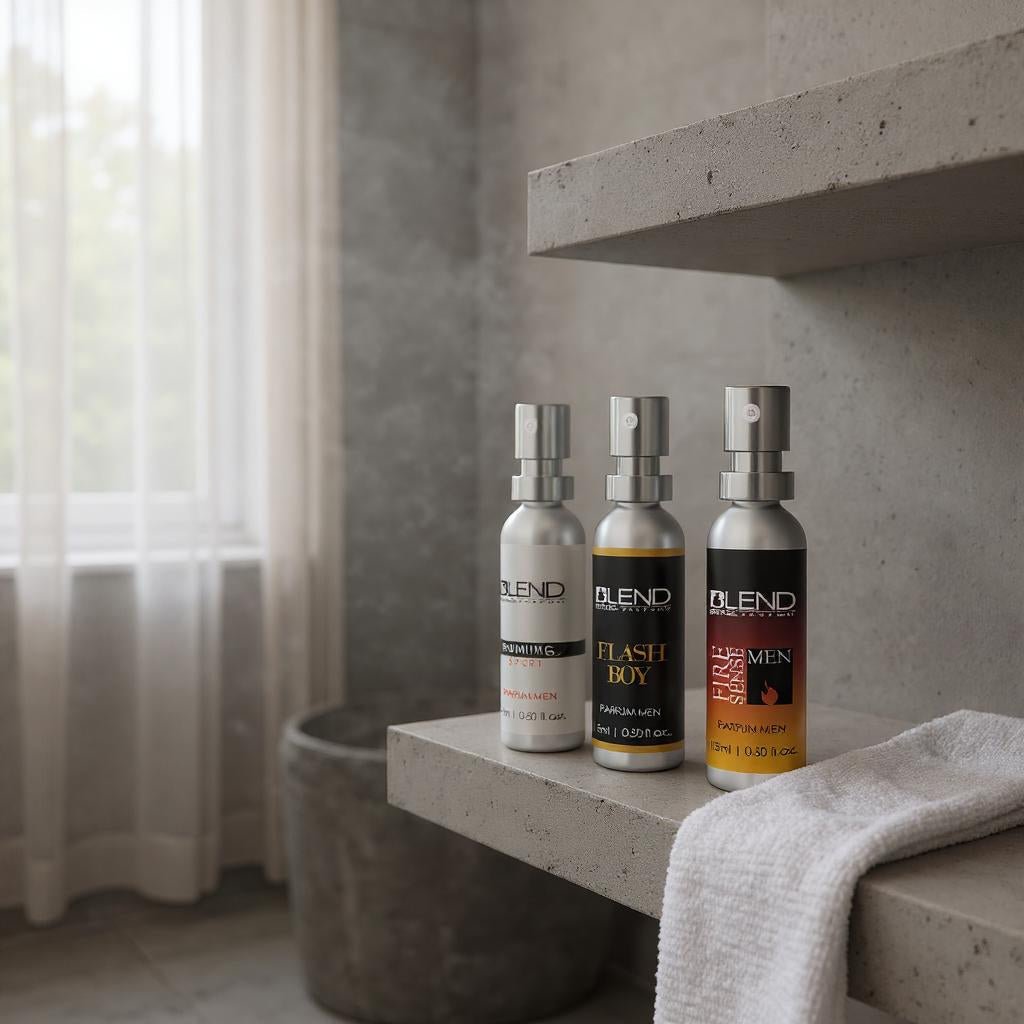 Kit de 3 Perfumes 15 ml masculino - FireSense/RunningSport/FlashBoy - StoreParfum