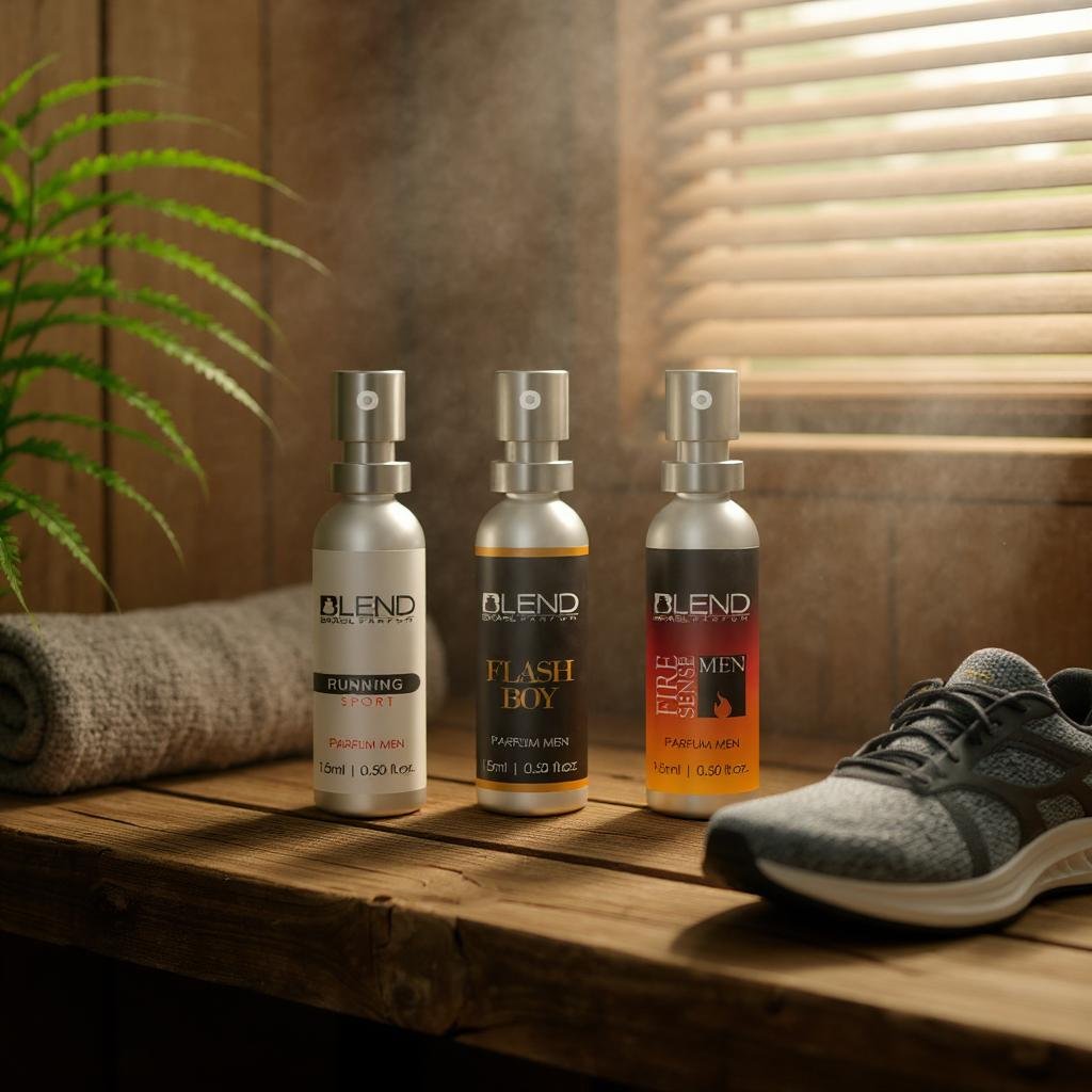 Kit de 3 Perfumes 15 ml masculino - FireSense/RunningSport/FlashBoy - StoreParfum