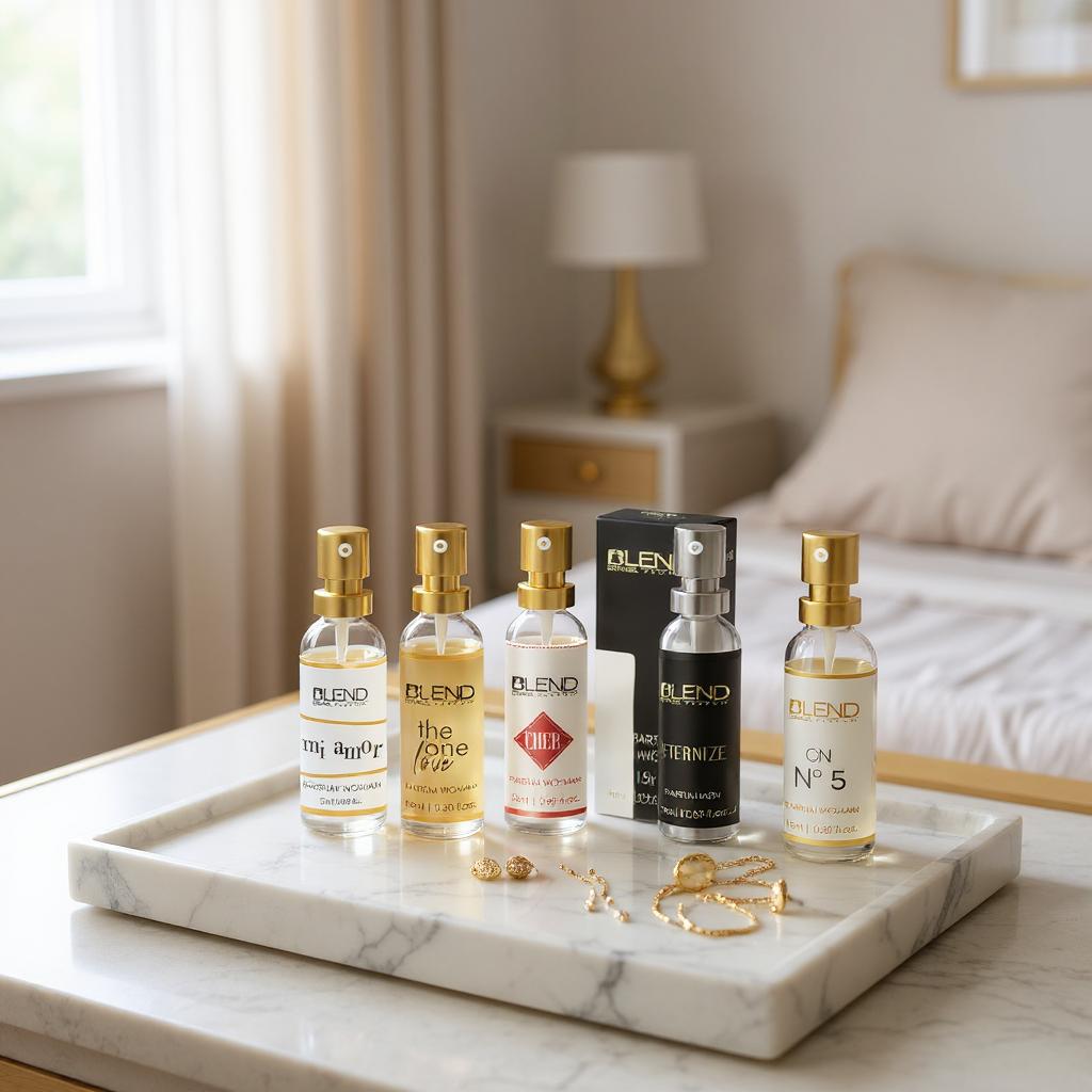 Kit 5 perfumes 15ml Feminino - CN5/CherWoman/TheoneLove/Miamor/Olympic