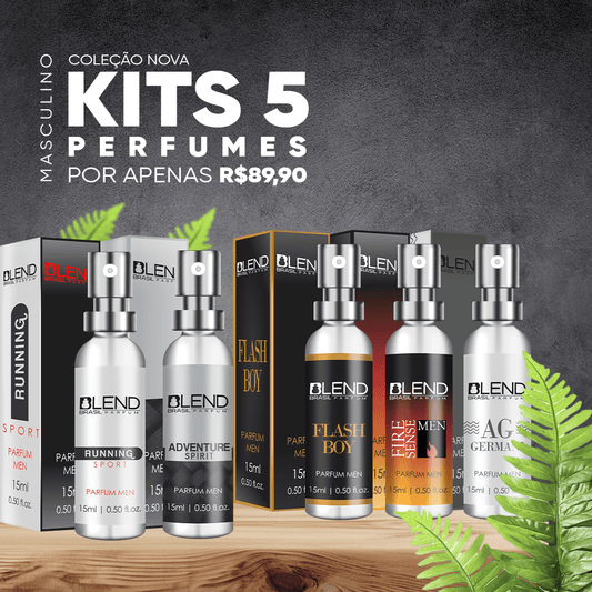 Kit 5 Perfumes 15 ml Masculino - StoreParfum