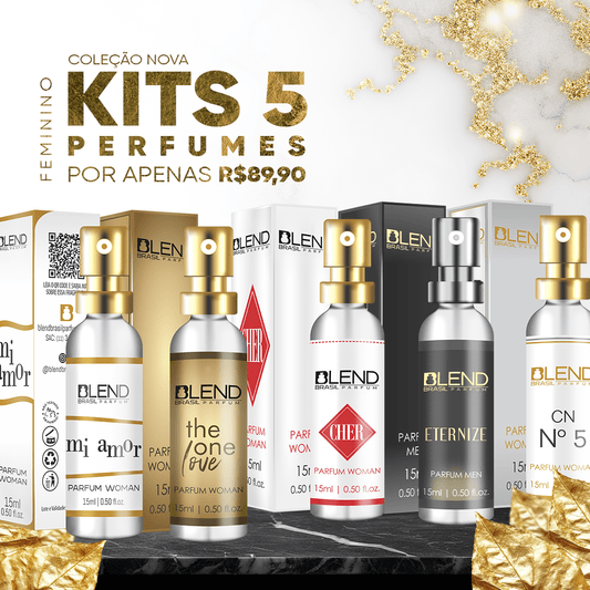 Kit 5 perfumes 15ml Feminino - StoreParfum
