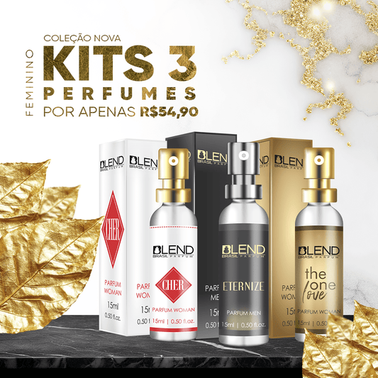 Kit de 3 Perfumes 15 ml Feminino - StoreParfum