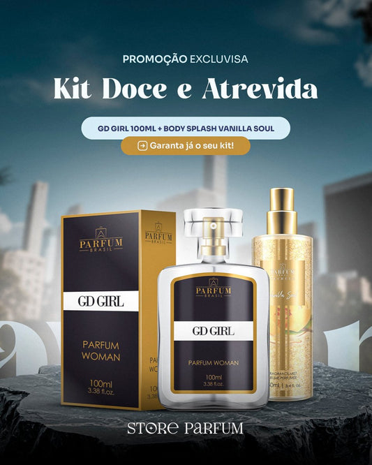 Kit doce e atrevida - GD Girl 100ml + Body Splash Vanilla Soul - StoreParfum