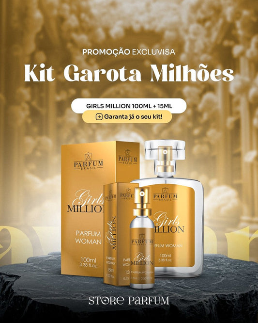 Kit - Garota Milhôes - Girls Million 100 + 15ml - StoreParfum