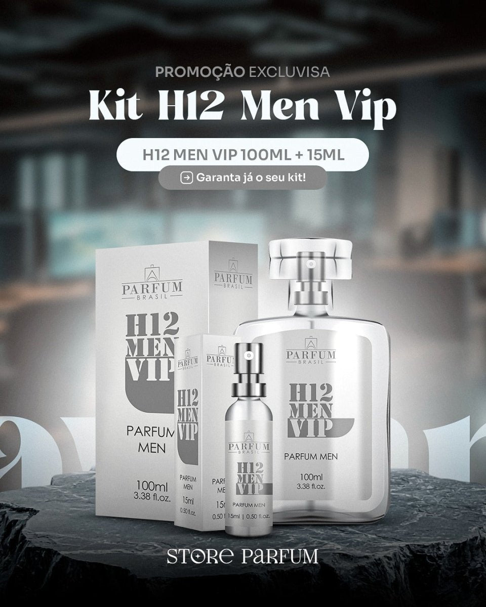 Kit - H12 Men Vip - H12 Men Vip100 + 15 mls - StoreParfum – StoreParfum