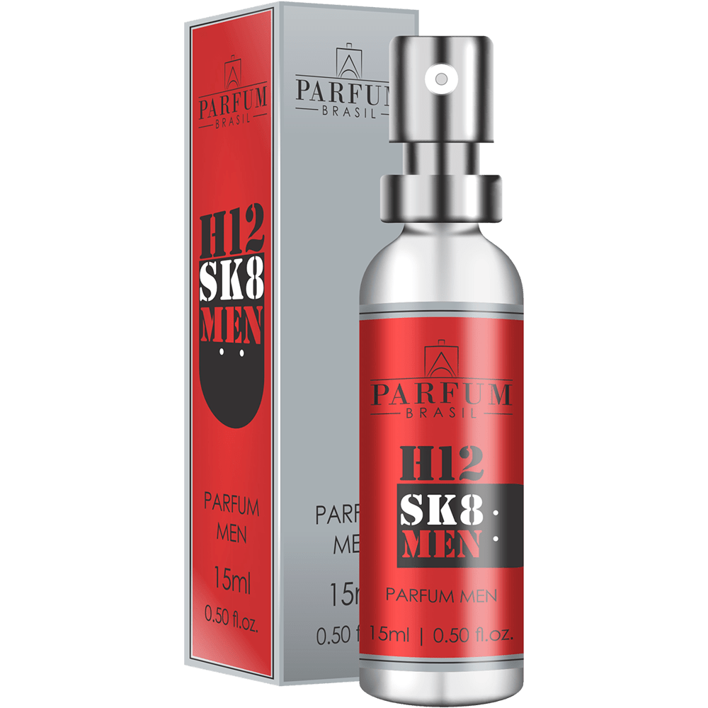 Kit Homem com H - H12 Men Vip100ml + H12 SK8 Men15ml + - H12 Men Vip15ml + H12 Men15ml + H12 Black15ml - StoreParfum