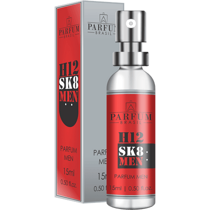Kit Homem com H - H12 Men Vip100ml + H12 SK8 Men15ml + - H12 Men Vip15ml + H12 Men15ml + H12 Black15ml - StoreParfum