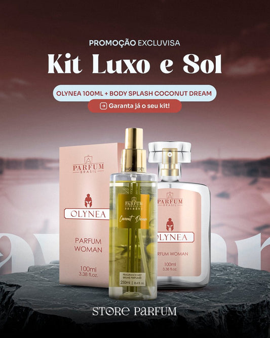 Kit luxo e sol - Olynea 100ml + Body Splash Coconut dream - StoreParfum