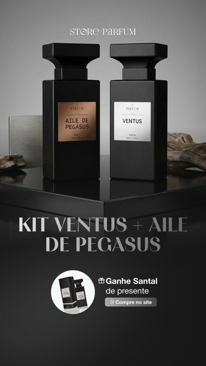 Kit - Pague 2 e leva 3 - Ventus + Aile de Pegasus + Santal 100mls (Brinde) - StoreParfum